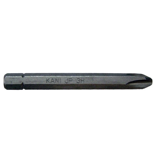 SKI - สกี จำหน่ายสินค้าหลากหลาย และคุณภาพดี | KANI ดอกไขควงตอกหัวแฉก #2x80mm. แกน 6P 5/16นิ้ว (บรรจุ10ดอก/แพ็ค)